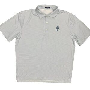 Turtleson Golf Shirt Scranton Country Club Polka Dot Polo Stretch White XL